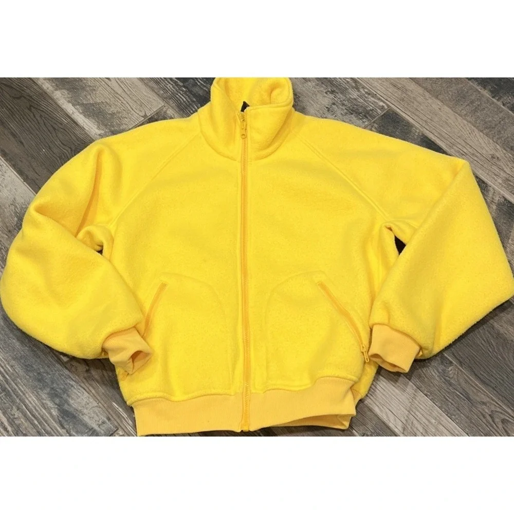 Vintage Columbia‎ Yellow Fleece Jacket Mens Full Zip Outdoor Gorpcore Medium